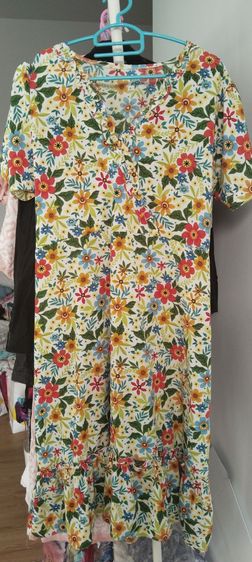 เดรสลายดอก  ขายถูก มือ2 รูปที่ 4