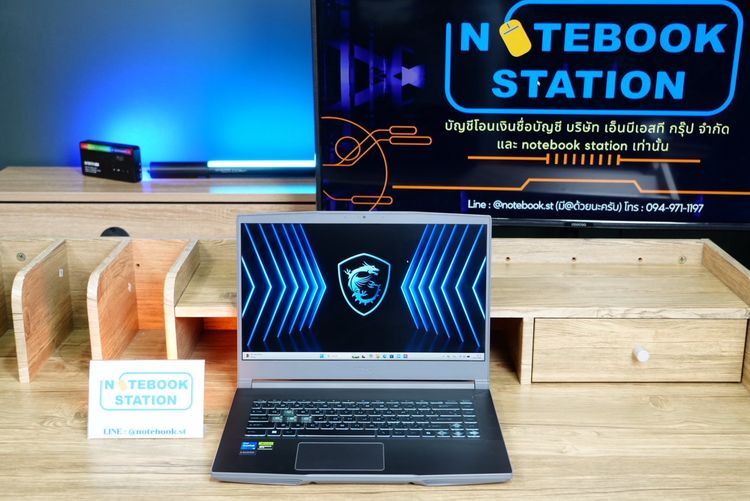 MSI THIN 15 i5-12450H RTX2050(4GB) Ram8 SSD512 จอ15.6 FHD IPS 144Hz เกมมิ่งสเปคใหม่ ดีไซน์สวยน้ำหนักเบา มีประกันศูนย์ เพียง 15,990.- เครื่อง รูปที่ 2