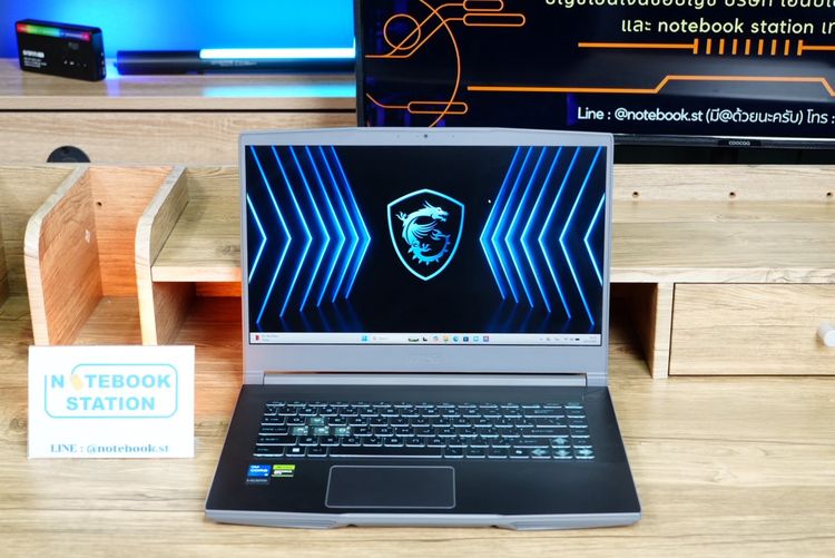 MSI THIN 15 i5-12450H RTX2050(4GB) Ram8 SSD512 จอ15.6 FHD IPS 144Hz เกมมิ่งสเปคใหม่ ดีไซน์สวยน้ำหนักเบา มีประกันศูนย์ เพียง 15,990.- เครื่อง