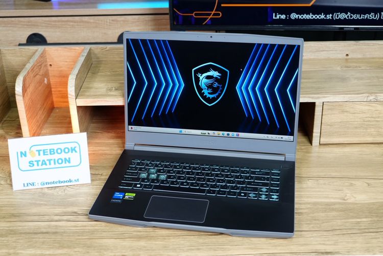 MSI THIN 15 i5-12450H RTX2050(4GB) Ram8 SSD512 จอ15.6 FHD IPS 144Hz เกมมิ่งสเปคใหม่ ดีไซน์สวยน้ำหนักเบา มีประกันศูนย์ เพียง 15,990.- เครื่อง รูปที่ 4