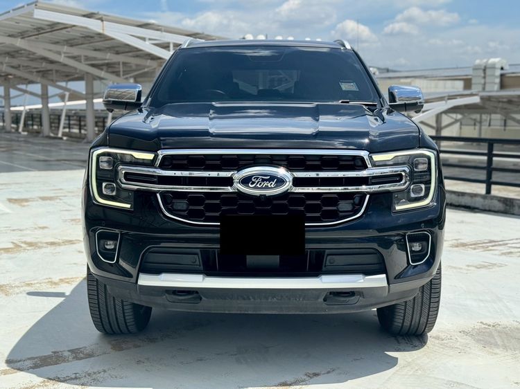 Ford Everest 2023 2.0 Titanium Plus 4WD Utility-car ดีเซล ไม่ติดแก๊ส เกียร์อัตโนมัติ ดำ รูปที่ 4