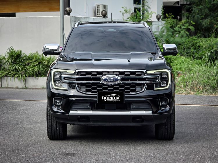 Ford Everest 2022 2.0 Titanium Plus 4WD Utility-car ดีเซล ไม่ติดแก๊ส เกียร์อัตโนมัติ ดำ รูปที่ 3