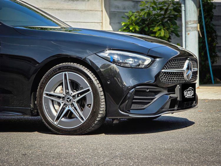 Mercedes-Benz C-Class 2023 C350 Sedan ปลั๊กอินไฮบริด (PHEV) ไม่ติดแก๊ส เกียร์อัตโนมัติ ดำ รูปที่ 3