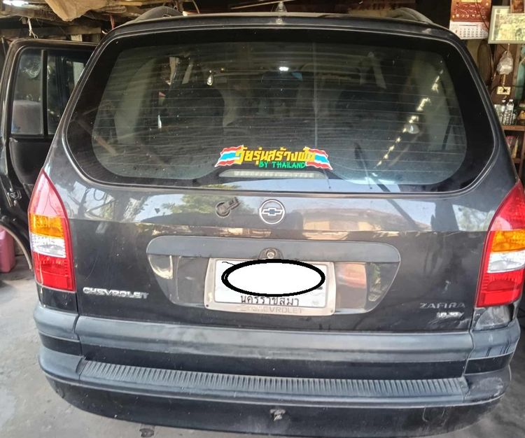 Chevrolet Zafira 2002 1.8 GL Utility-car เบนซิน ไม่ติดแก๊ส เกียร์อัตโนมัติ ดำ รูปที่ 4