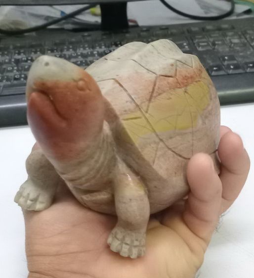 3020-ของหายากครับ เต่าเนื้อหินแกะ หลวงพ่อสนิท วัดลำบัวลอย ตัวใหญ่มาก มีน้ำหนัก ขนาดกว้างยาว 4x7 นิ้ว สูงรวมประมาณ 4 นิ้ว รูปที่ 10