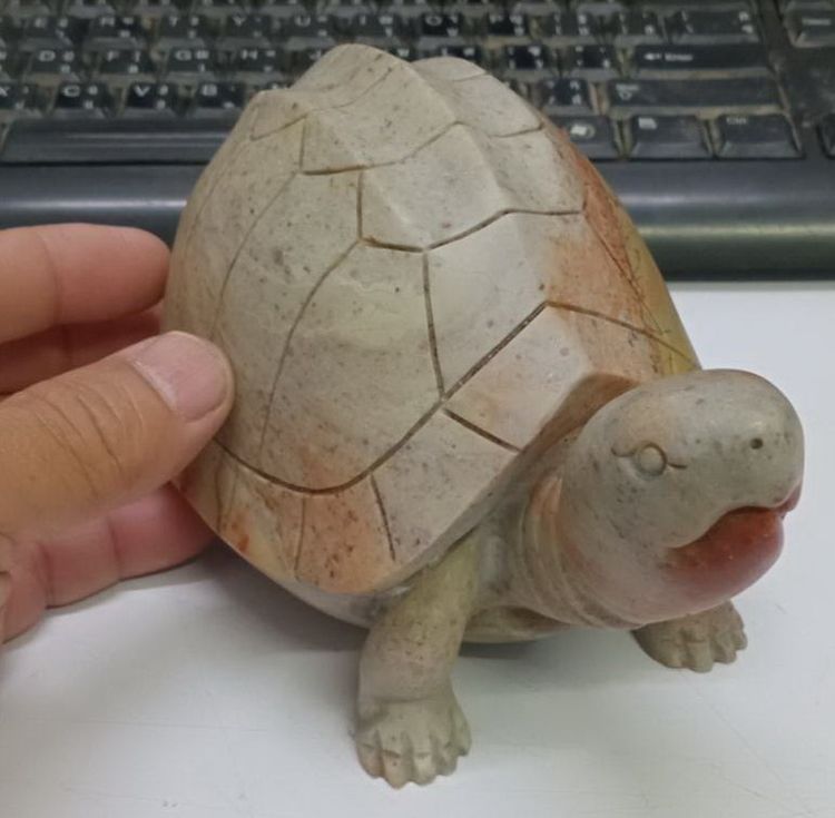 3020-ของหายากครับ เต่าเนื้อหินแกะ หลวงพ่อสนิท วัดลำบัวลอย ตัวใหญ่มาก มีน้ำหนัก ขนาดกว้างยาว 4x7 นิ้ว สูงรวมประมาณ 4 นิ้ว รูปที่ 13