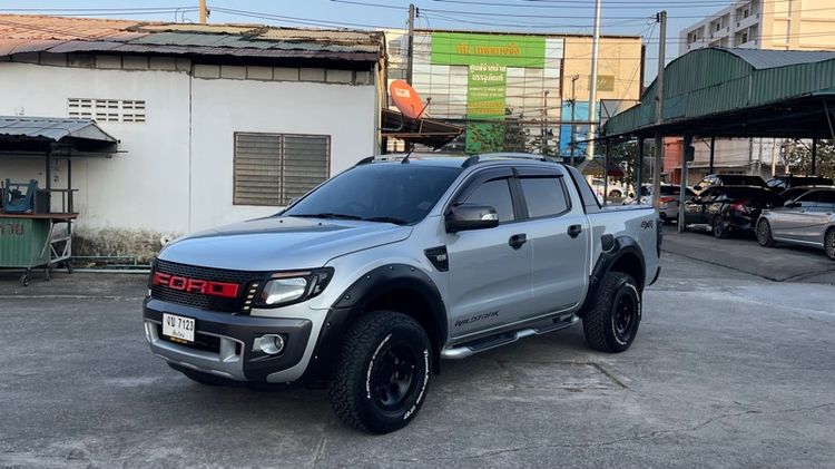 Ford Ranger 2013 3.2 Wildtrak 4WD Pickup ดีเซล ไม่ติดแก๊ส เกียร์อัตโนมัติ บรอนซ์เงิน รูปที่ 2