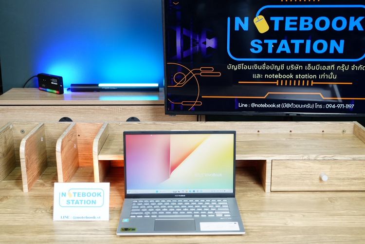 Asus VivoBook 14 Intel Pentium 4417U Ram4 SSD128GB+HDD1TB จอ14 FHD สเปคงานเอกสารใช้งานทั่วไป พร้อมใช้งาน ขายเพียง 5,490.- รูปที่ 2