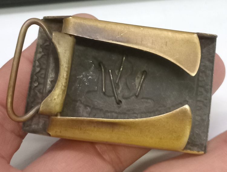 3026-หัวเข็มขัดมหาวิทยาลัยเกษตรศาสตร์ลงถม หน้ากากเงิน ขนาด  3.5x5.5 ซม รูปที่ 12