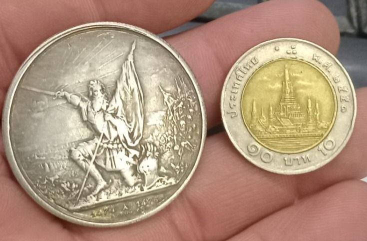 3027-เหรียญที่ระลึกเพื่อการสะสม เหรียญนักรบ ประเทศสวิสเซอร์แลนด์ ปี1874 ขนาดเส้นผ่าศูนย์กลางประมาณ 3.7 ซม รูปที่ 6