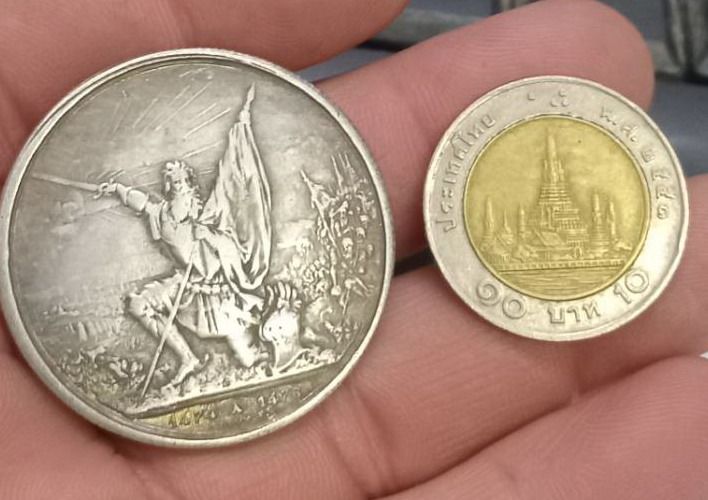 3027-เหรียญที่ระลึกเพื่อการสะสม เหรียญนักรบ ประเทศสวิสเซอร์แลนด์ ปี1874 ขนาดเส้นผ่าศูนย์กลางประมาณ 3.7 ซม รูปที่ 14