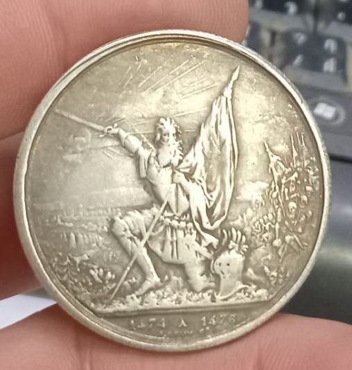 3027-เหรียญที่ระลึกเพื่อการสะสม เหรียญนักรบ ประเทศสวิสเซอร์แลนด์ ปี1874 ขนาดเส้นผ่าศูนย์กลางประมาณ 3.7 ซม รูปที่ 17