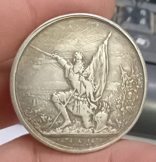 3027-เหรียญที่ระลึกเพื่อการสะสม เหรียญนักรบ ประเทศสวิสเซอร์แลนด์ ปี1874 ขนาดเส้นผ่าศูนย์กลางประมาณ 3.7 ซม รูปที่ 18