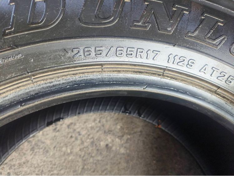 ยางกระบะ Dunlop AT25 265 65 17 ปี 25 ชุดละ 7,000 บาทครับ รูปที่ 8