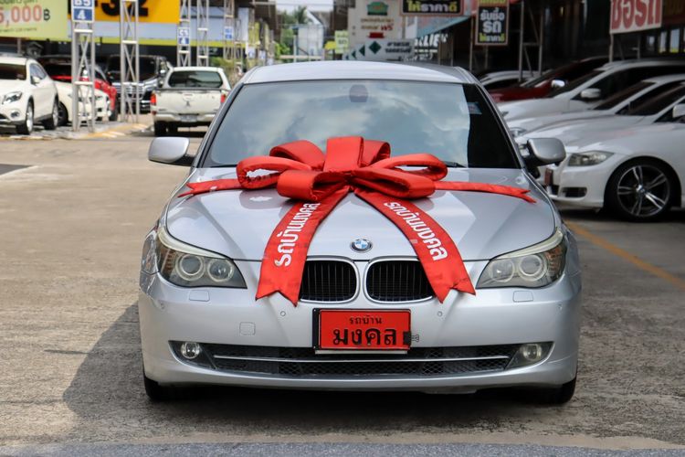 BMW Series 5 2008 520d Sedan ดีเซล ไม่ติดแก๊ส เกียร์อัตโนมัติ บรอนซ์เงิน รูปที่ 2