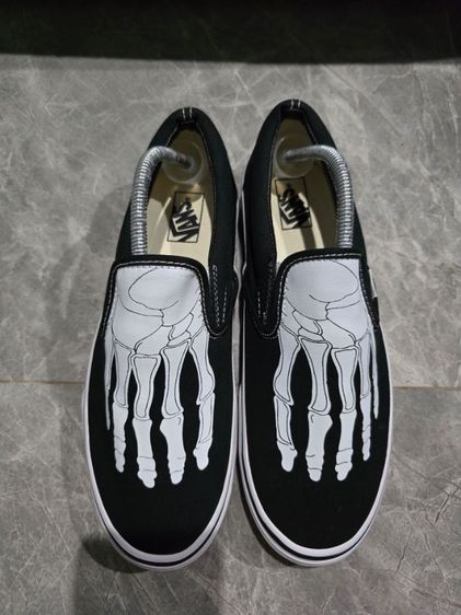 ดำ ผ้าใบ รองเท้าผ้าใบ UK 9 | EU 43 1/3 | US 9.5 อื่นๆ รองเท้า Vans Slip On