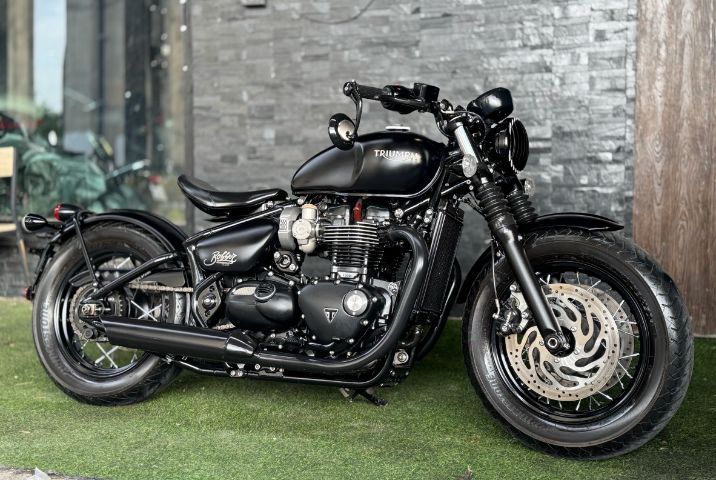 🔥 TRIUMPH BONNEVILLE BOBBER BLACK CUSTOM รถจดทะเบียนปี 2020 ( รุ่นปี 2018 ) 🔥 รูปที่ 4