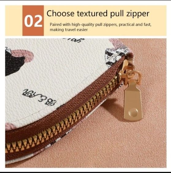 กระเป๋าสตางค์ใบสั้นสำหรับสตรี รูปที่ 9