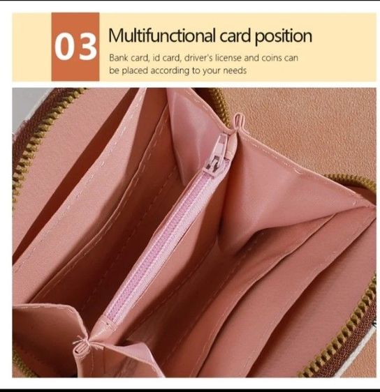 กระเป๋าสตางค์ใบสั้นสำหรับสตรี รูปที่ 10