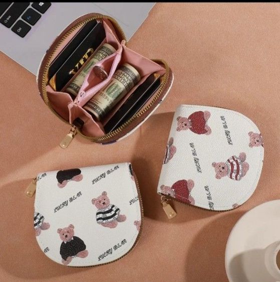กระเป๋าสตางค์ใบสั้นสำหรับสตรี รูปที่ 5