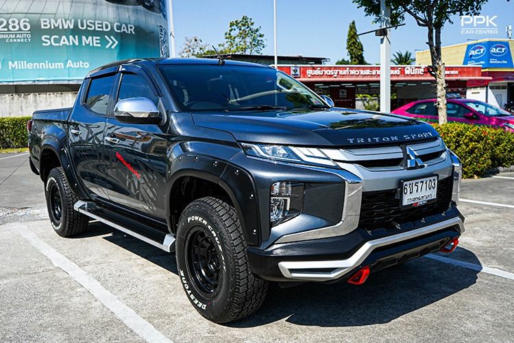 Mitsubishi Triton 2020 2.4 GLX Plus Pickup ดีเซล ไม่ติดแก๊ส เกียร์อัตโนมัติ เทา รูปที่ 3