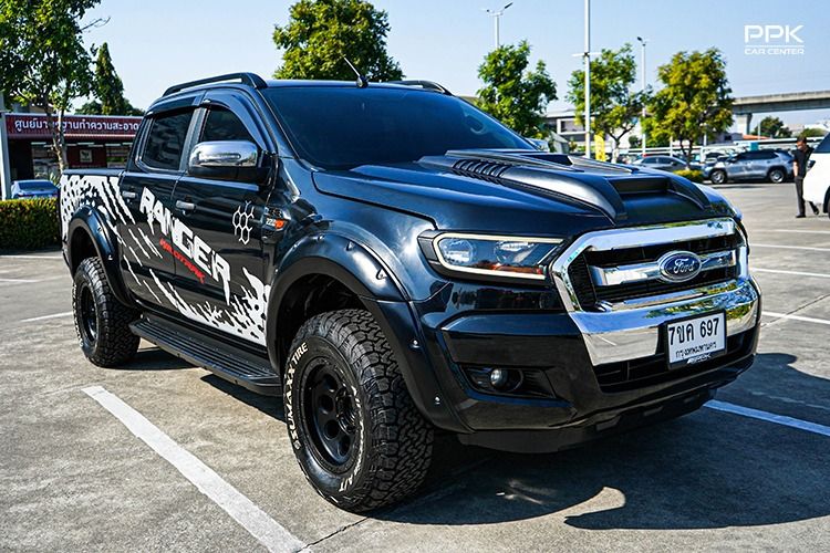 Ford Ranger 2018 2.2 Hi-Rider XLS Pickup ดีเซล ไม่ติดแก๊ส เกียร์ธรรมดา ดำ รูปที่ 3