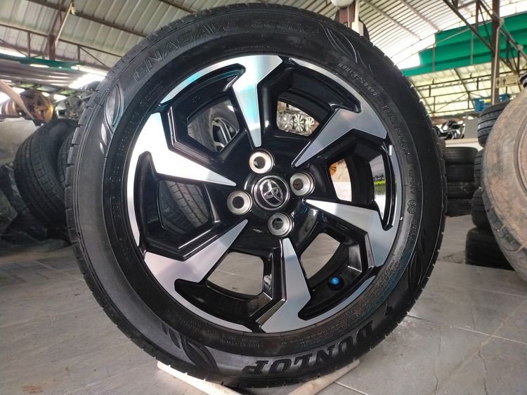 แม็กโตโยต้า ขอบ15 สีเดิม พร้อมยางดันลอป 185 60 15 ปี23 ใส่ yaris vios ได้ทุกรุ่น ยางสวยทุกเส้น รูปที่ 2