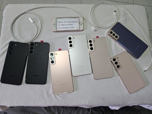 Galaxy S22 256 GB Samsung S22plus 5G แรม8 แรมขยายอีก8g เคลมจอใหม่จากศูนย์ มัประกันจอ90วัน สวยๆสภาพดี 