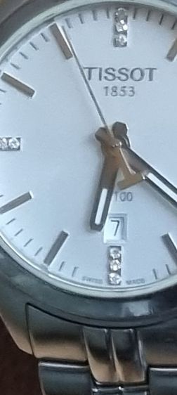 นาฬิกาTissot(Swiss made)35มิล(Rolex Boy Size)นาฬิกา tisso หลักเพชรแท้ ครบยกกล่อง ออกห้าง เกือบ 20,000 บาท ส่งต่อราคาเบาๆ 7,800 บาทครับ ได้นาฬิกาสวิสแท้ๆ รูปที่ 4