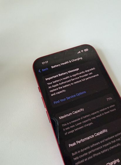 iPhone 13 256 GB (PRODUCT)RED สภาพดีไม่มีรอย ราคาดี รูปที่ 11