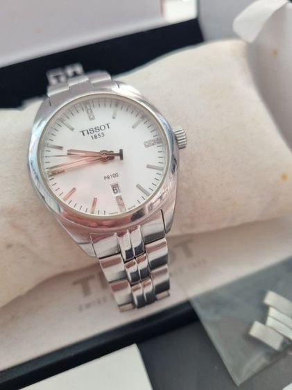 หลักเพชรสวิส(Swiss made)35mm (Rolex Boy Size) นาฬิกา tisso PR 100 หลักเพชรแท้ ครบยกกล่อง ออกห้าง เกือบ 20,000 บาท ส่งต่อราคาเบาๆ 6,888 บาทครับ ได้นาฬิกาสวิสแท้ๆ รูปที่ 14