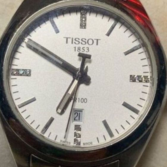 หลักเพชรสวิส(Swiss made)35mm (Rolex Boy Size) นาฬิกา tisso PR 100 หลักเพชรแท้ ครบยกกล่อง ออกห้าง เกือบ 20,000 บาท ส่งต่อราคาเบาๆ 6,888 บาทครับ ได้นาฬิกาสวิสแท้ๆ