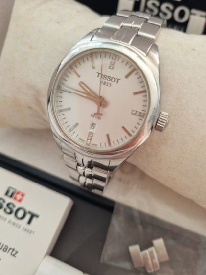 หลักเพชรสวิส(Swiss made)35mm (Rolex Boy Size) นาฬิกา tisso PR 100 หลักเพชรแท้ ครบยกกล่อง ออกห้าง เกือบ 20,000 บาท ส่งต่อราคาเบาๆ 6,888 บาทครับ ได้นาฬิกาสวิสแท้ๆ รูปที่ 16