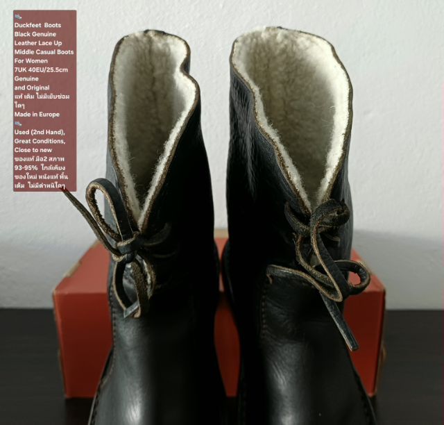 Duckfeet Boots, Unisex 6.5UK 40EU(25.5cm) ของแท้ มือ 2 สภาพใกล้เคียงของใหม่, รองเท้าบู้ท Duckfeet หนังแท้ พื้นเต็ม ไม่มีตำหนิใดๆ สวยมาก รูปที่ 8