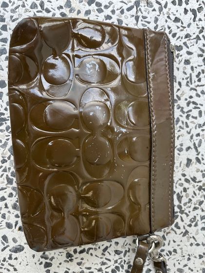 กระเป๋าถือ Coach หนังแก้ว งานเก่า รูปที่ 9