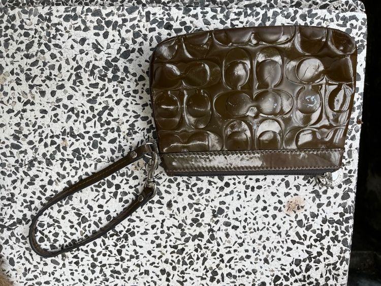 กระเป๋าถือ Coach หนังแก้ว งานเก่า รูปที่ 6