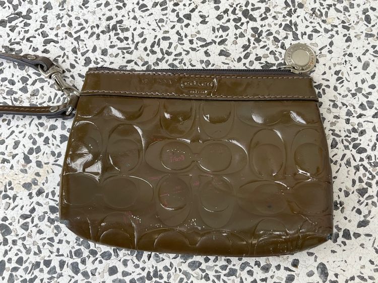 กระเป๋าถือ Coach หนังแก้ว งานเก่า รูปที่ 5