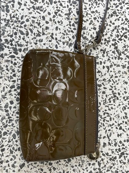 กระเป๋าถือ Coach หนังแก้ว งานเก่า รูปที่ 8