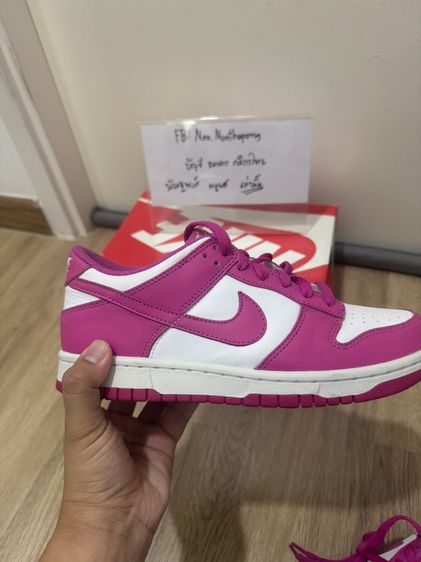 Nike Dunk Low Active Fuchsia มือ 2ของแท้ รูปที่ 9
