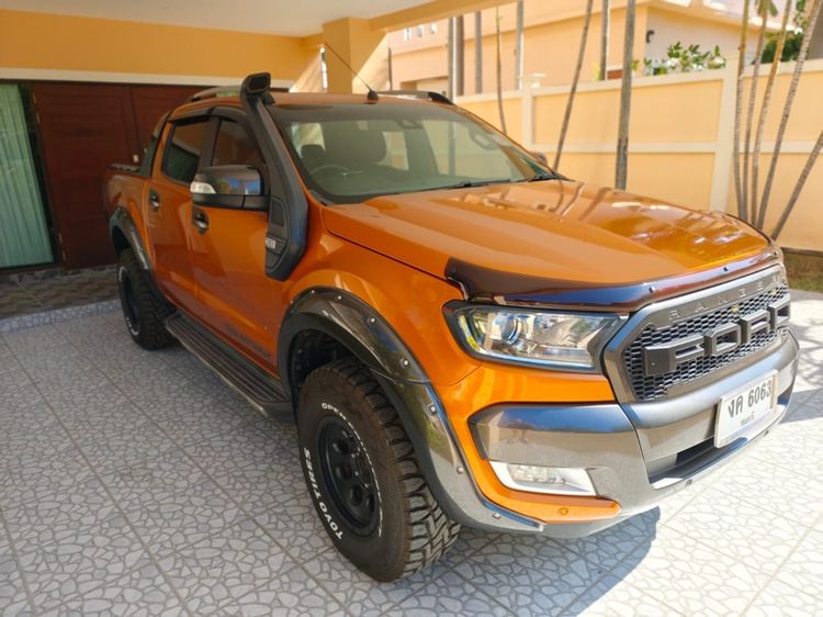 Ford Ranger 2016 2.2 Wildtrak 4WD Pickup ดีเซล เกียร์อัตโนมัติ ส้ม รูปที่ 4