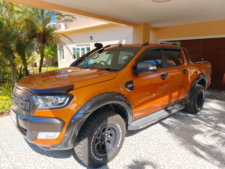 Ford Ranger 2016 2.2 Wildtrak 4WD Pickup ดีเซล เกียร์อัตโนมัติ ส้ม รูปที่ 3