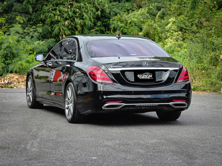 Mercedes-Benz S-Class 2019 S560 Sedan ปลั๊กอินไฮบริด (PHEV) ไม่ติดแก๊ส เกียร์อัตโนมัติ ดำ รูปที่ 2