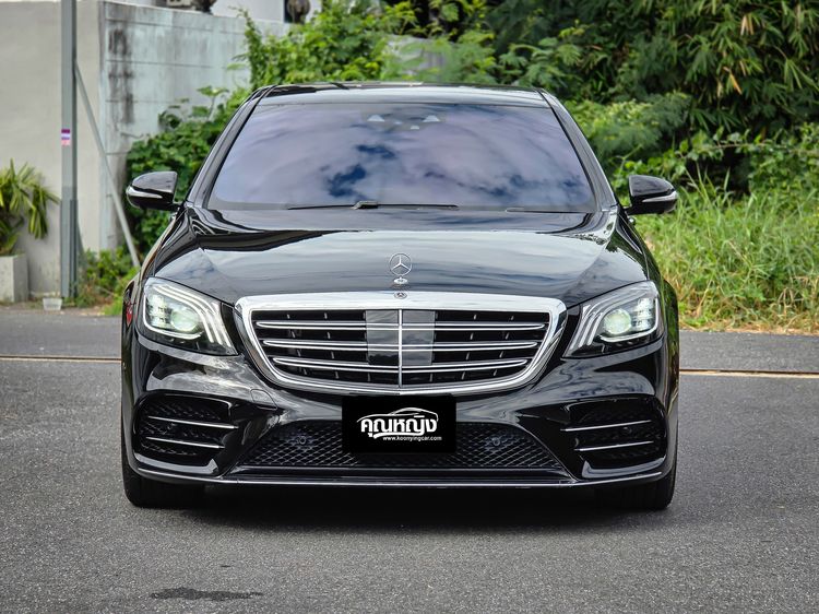 Mercedes-Benz S-Class 2019 S560 Sedan ปลั๊กอินไฮบริด (PHEV) ไม่ติดแก๊ส เกียร์อัตโนมัติ ดำ รูปที่ 3