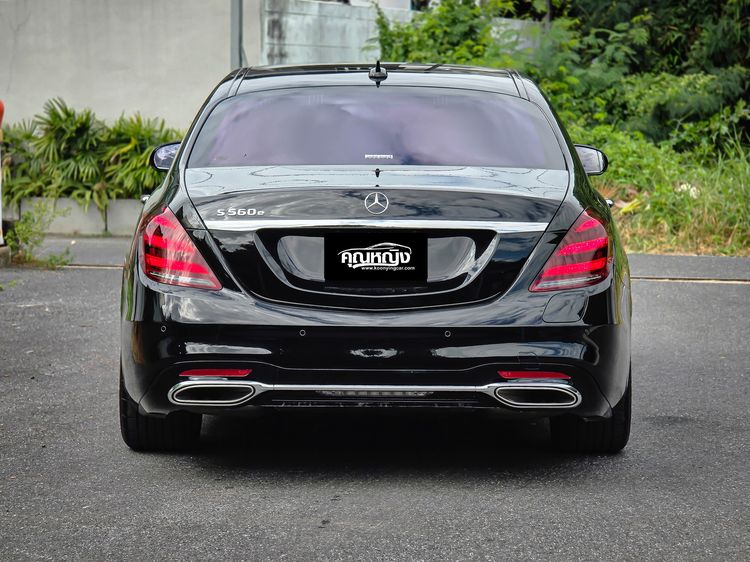 Mercedes-Benz S-Class 2019 S560 Sedan ปลั๊กอินไฮบริด (PHEV) ไม่ติดแก๊ส เกียร์อัตโนมัติ ดำ รูปที่ 4