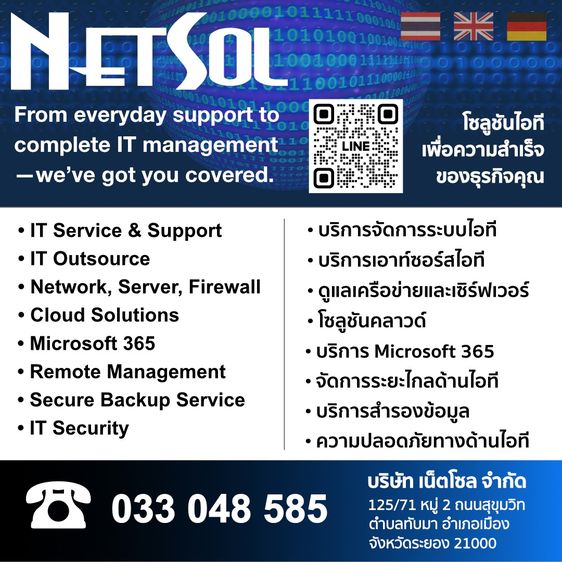 เน็ตโซล บริการแบ็คอัพข้อมูล Cloud Service Rayong 033-048585 รูปที่ 2