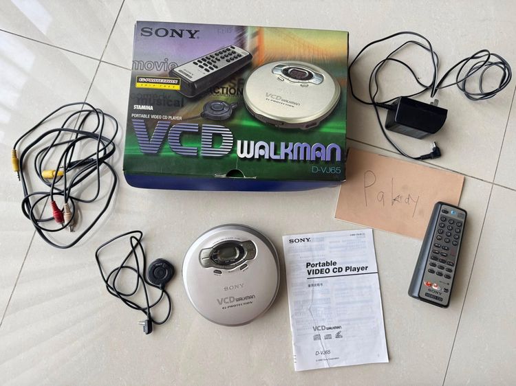 ขาย Sony vcdWalkman D-VJ65  เล่นเพลง cd , ดูvcd พกพาได้