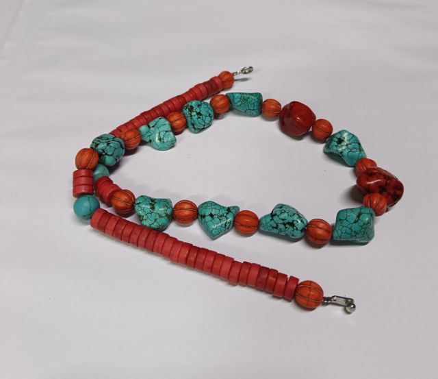 สร้อยคอหินแท้ หินเทอควอย์ ปะการังแดง รูปที่ 6