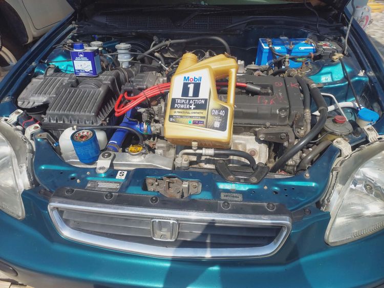 Honda Civic 1996 1.6 VTi Sedan เบนซิน ไม่ติดแก๊ส เกียร์ธรรมดา เขียว รูปที่ 4