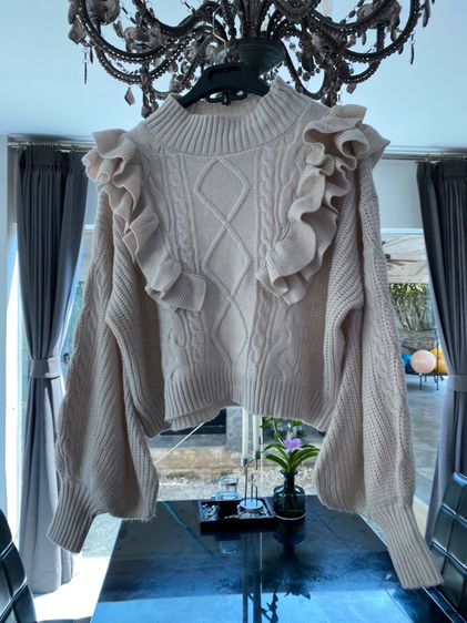 บาร์เลนเซียเอก้า (ติดจองค่ะ)เสื้อไหมพรมสภาพใหม่เอี่ยม  รูปที่ 2