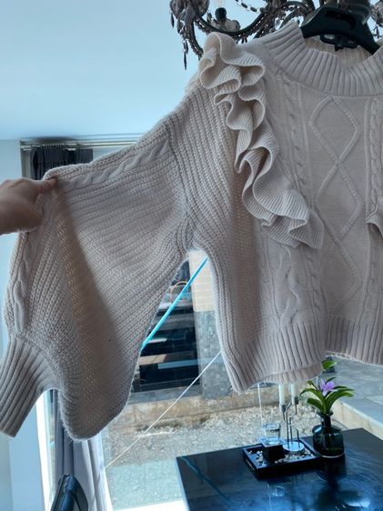 บาร์เลนเซียเอก้า (ติดจองค่ะ)เสื้อไหมพรมสภาพใหม่เอี่ยม  รูปที่ 4